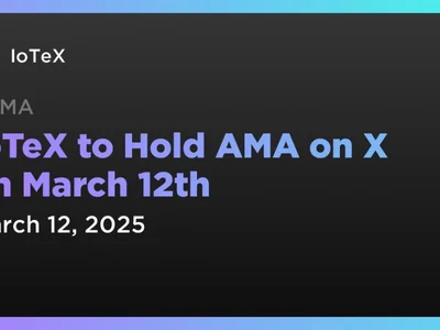 IoTeX to Hold AMA on X on March 12th - iotex, iotx, iot, ama, Crypto, Coindar